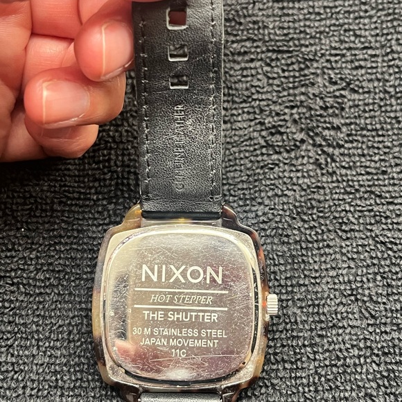 Nixon Black and Tortoise Shell Watch